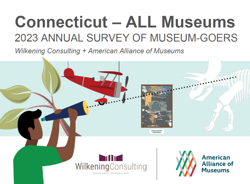 The cover page of the Connecticut survey of museum-goers.